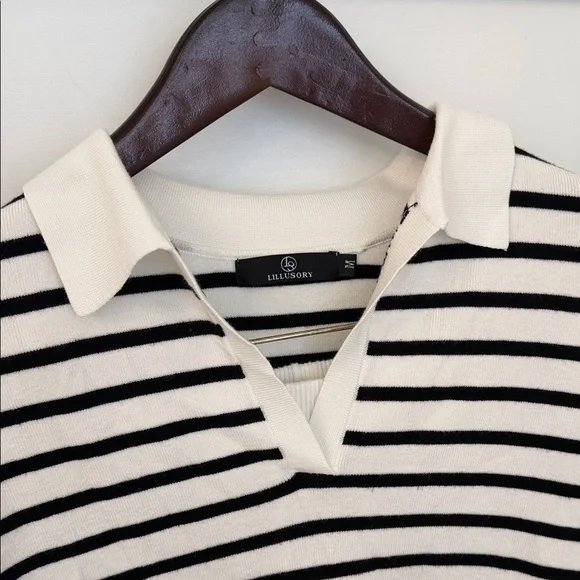 Amazon Black and White Striped Jumpsuit - Picture 2 of 13